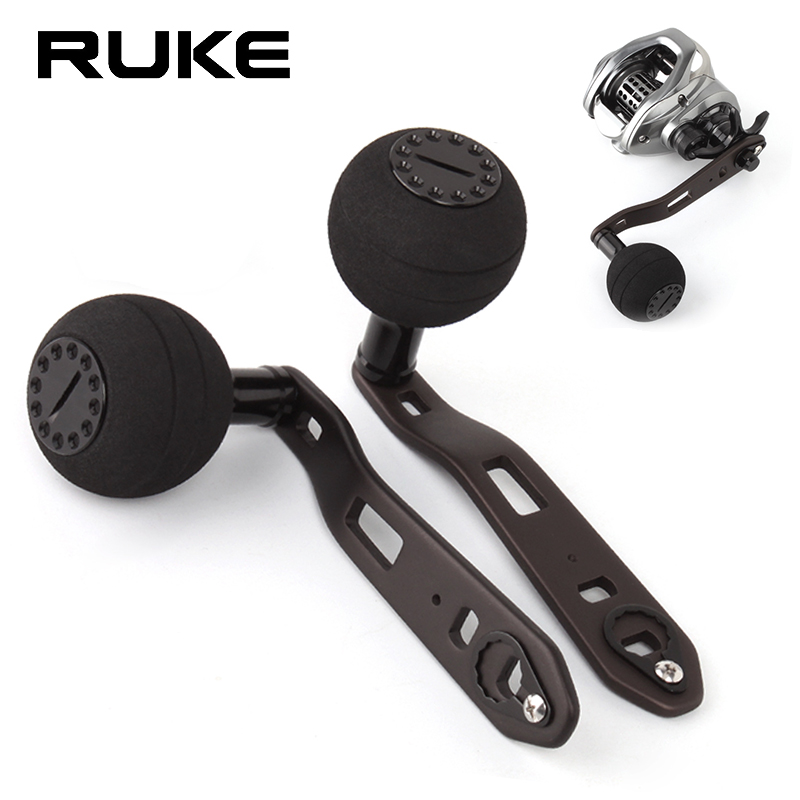 Trolling Reel - Ruke Legierungs-Angelrollen-Griffhebel für Trolling-Rollen mit EVA-Knopf,